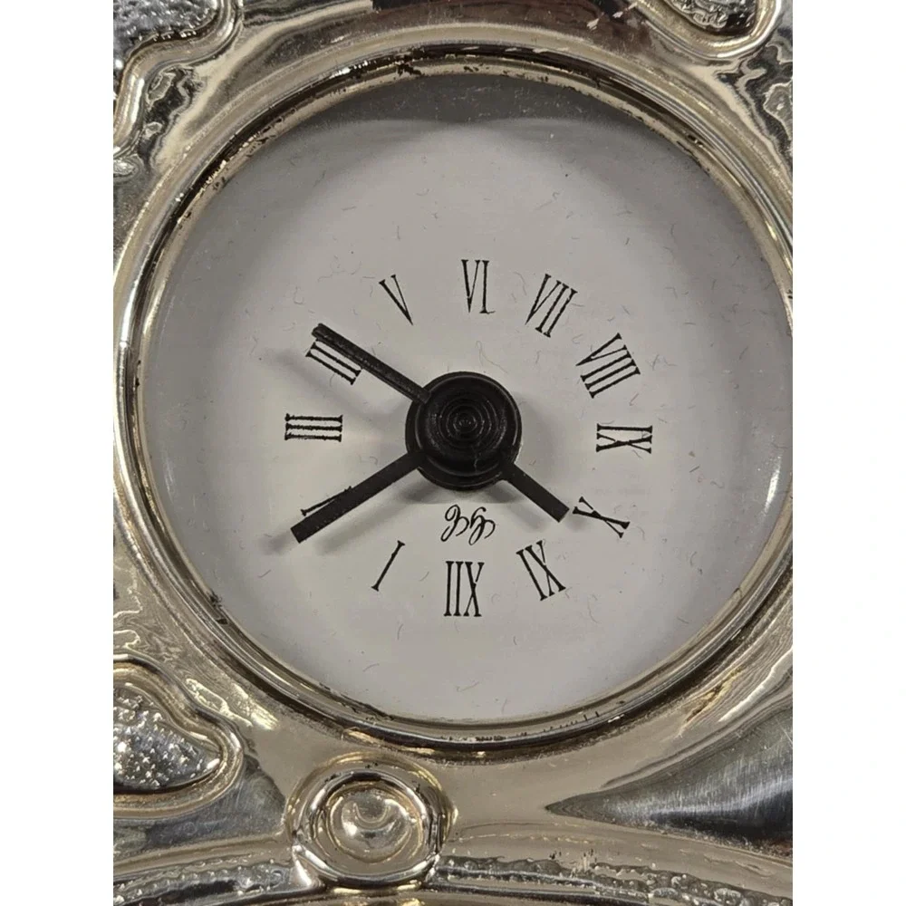 Vintage Sterling Silver Bear‎ Clock Roberto Miniati Italy